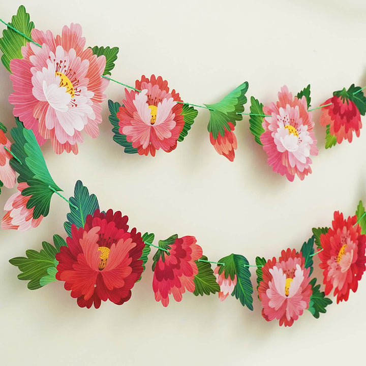 Forever Flowers Premium Paper Bunting