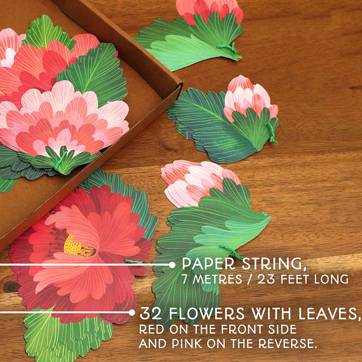 Forever Flowers Premium Paper Bunting
