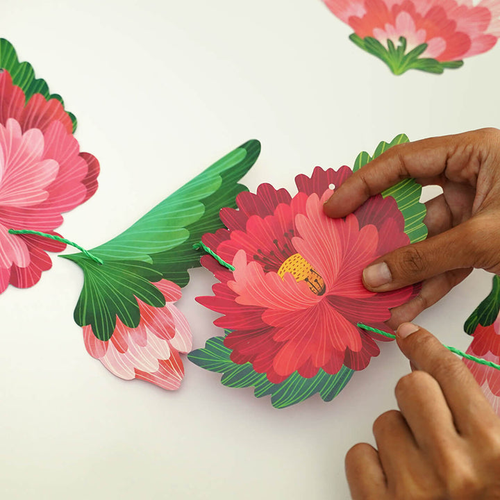 Forever Flowers Premium Paper Bunting