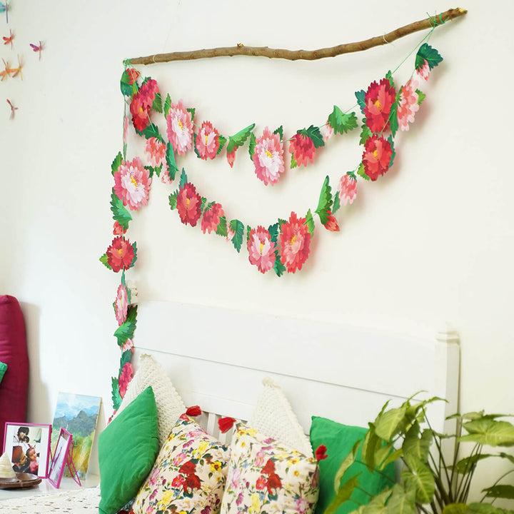Forever Flowers Premium Paper Bunting