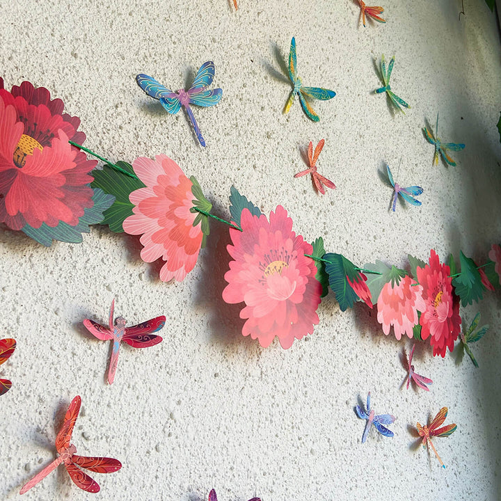 Forever Flowers Premium Paper Bunting