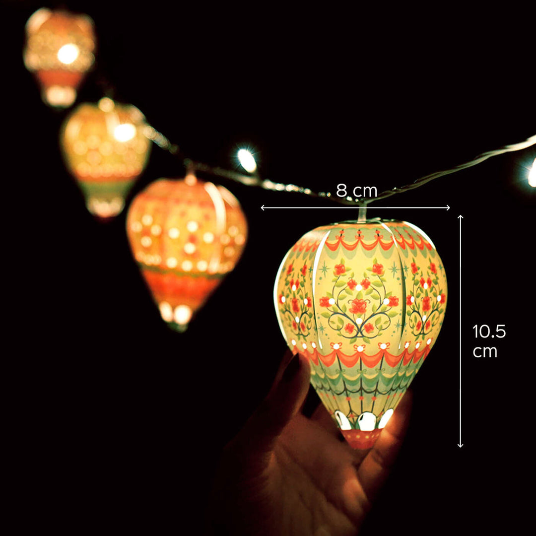 Paper Mini Hot Air Balloon DIY Fairy Lights