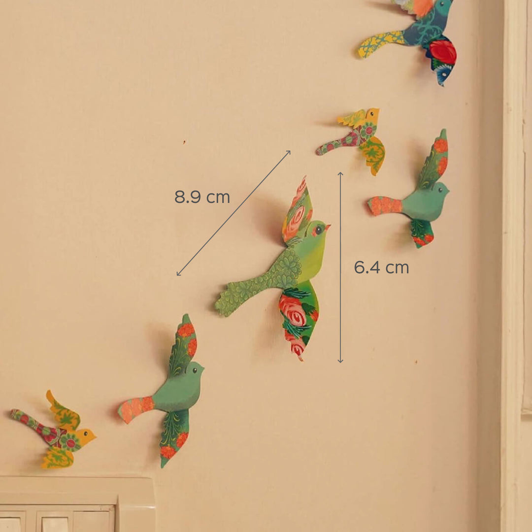 Paper Birds Wall Decor - Set of 24 - Zwende