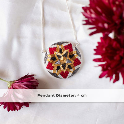Delilah Embroidered Pendant