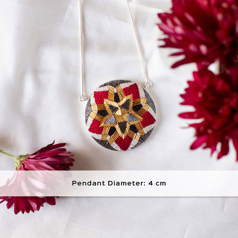 Delilah Embroidered Pendant