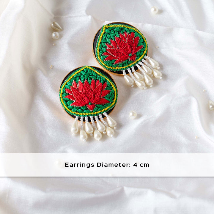 Woven Lotus Lian Earrings