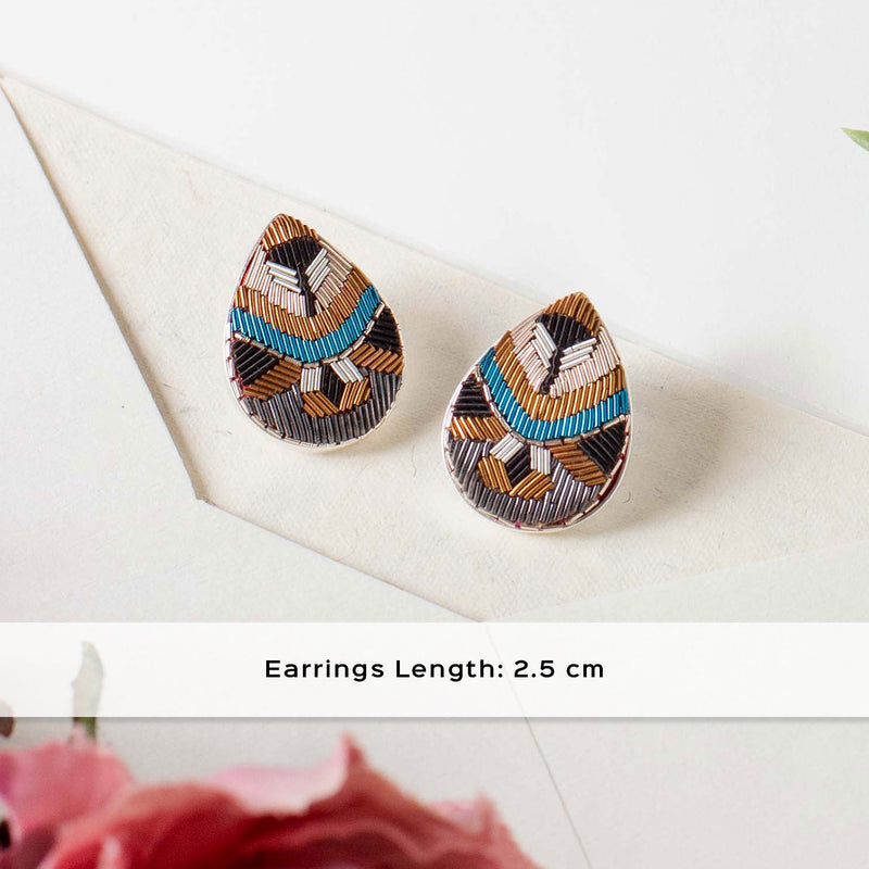 Intricate Woven Nikhar Earrings