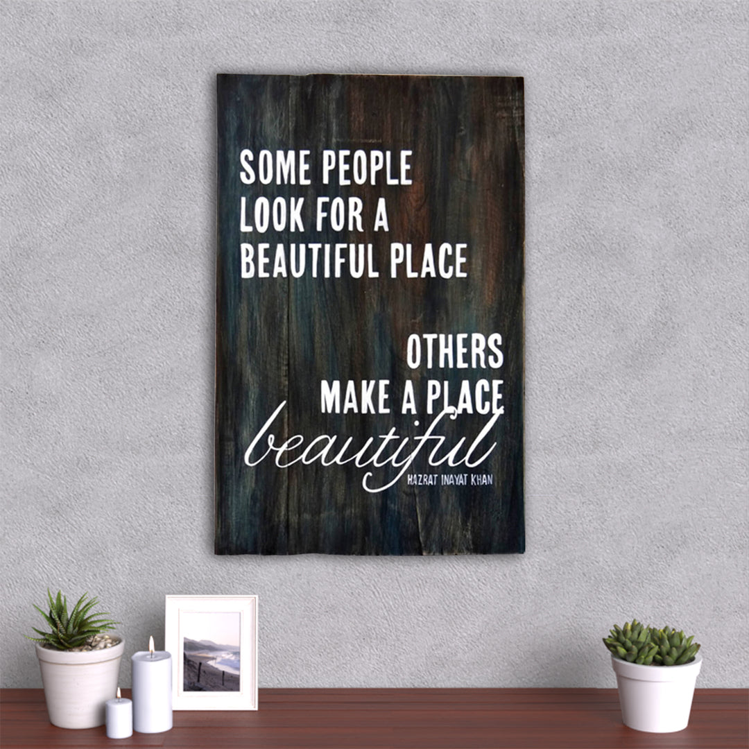 Hand-painted Motivational Quote Wooden Wall Hanging