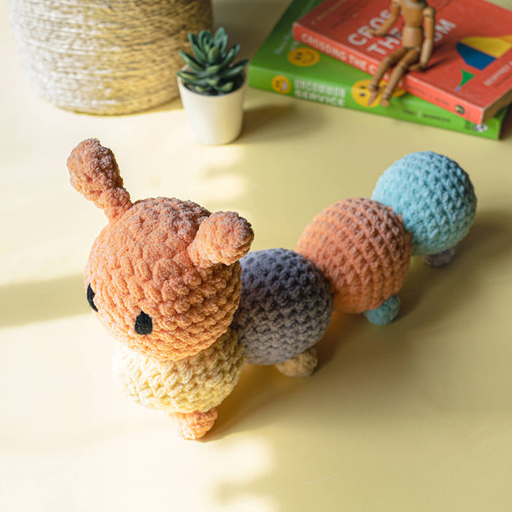 Colorful Caterpillar Crochet Toy