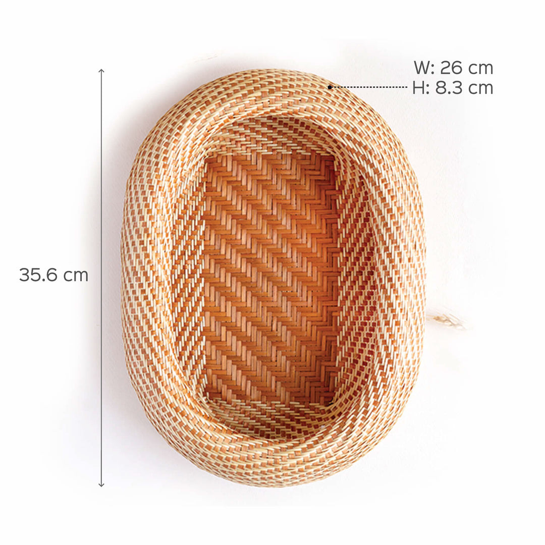 Oval Bamboo Bread Basket