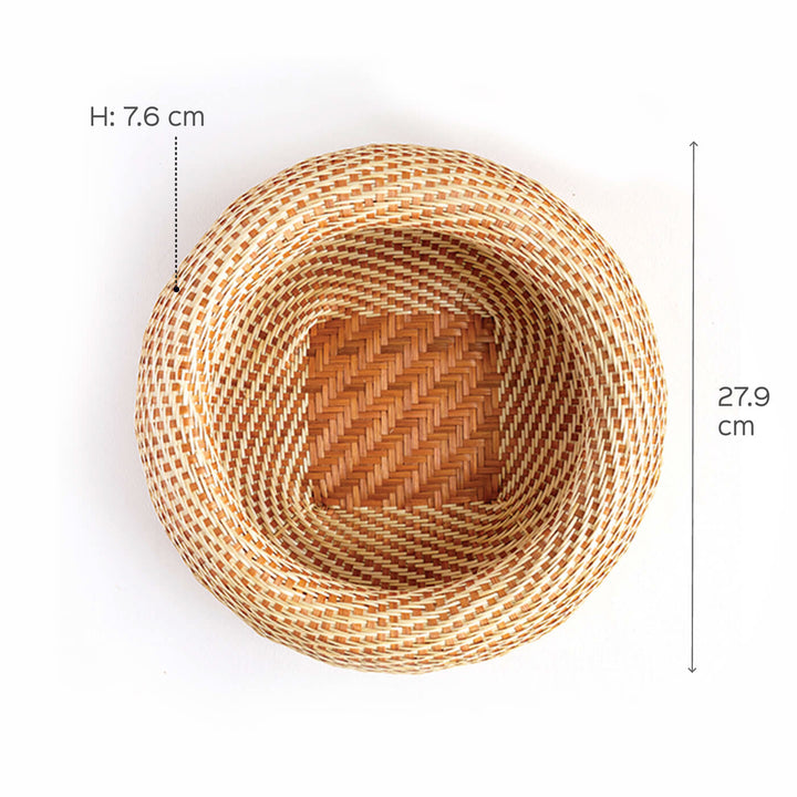 Round Bamboo Bread Basket