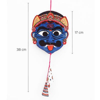 Hand-painted Good Luck Demon Tholu Puppet Hanging