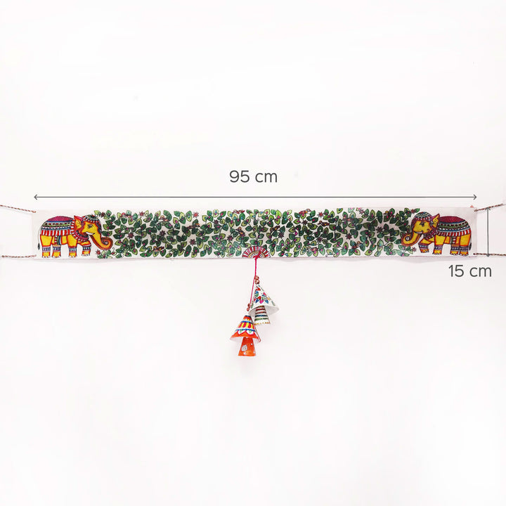 Hand-painted Tree of Life Long Toran Puppet Hanging - Zwende