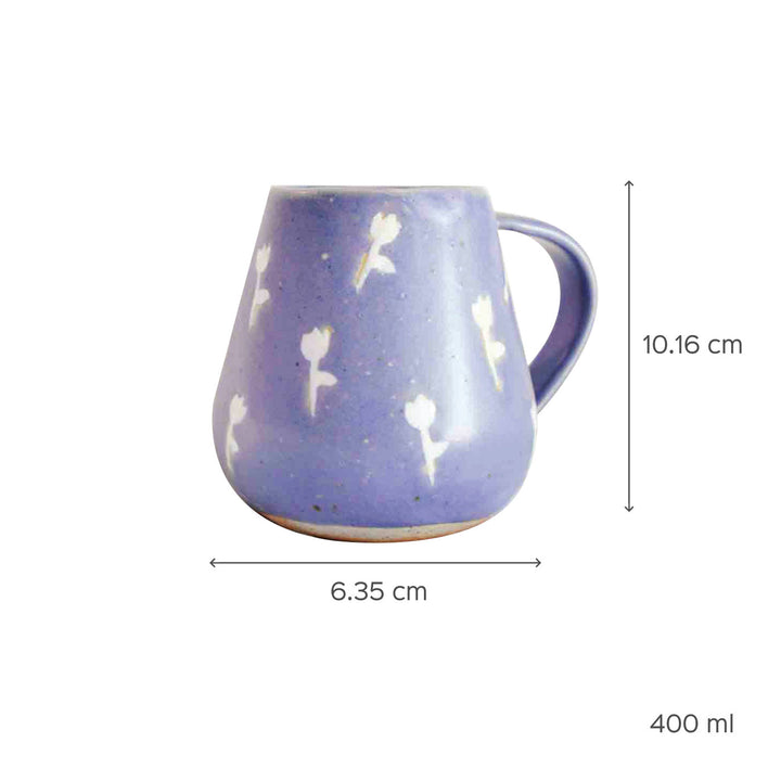 Handmade Tulip Belly Mug - 400 ml