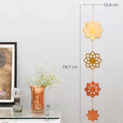 Lotus Meditation Copper Hanging Wall Decor