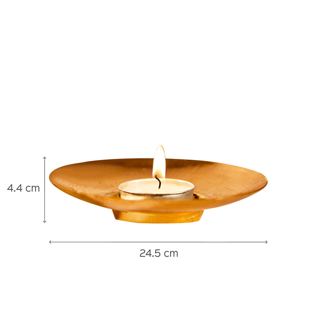 Circle of Light Copper Tealight Holder