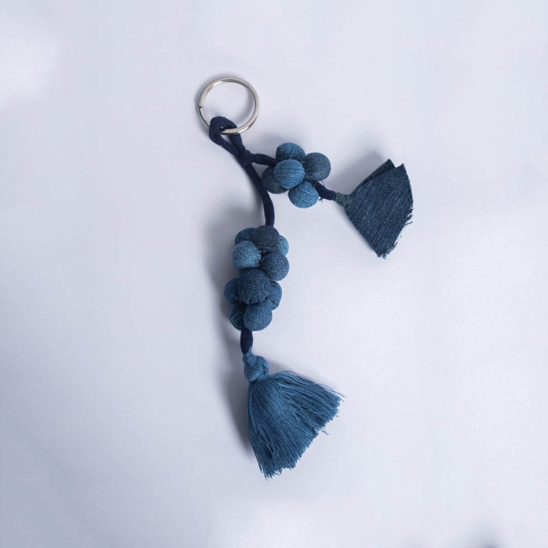 Upcycled Denim Keychain