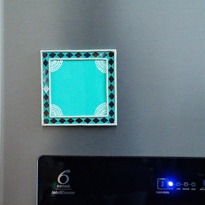 Blue Square Fridge Magnet