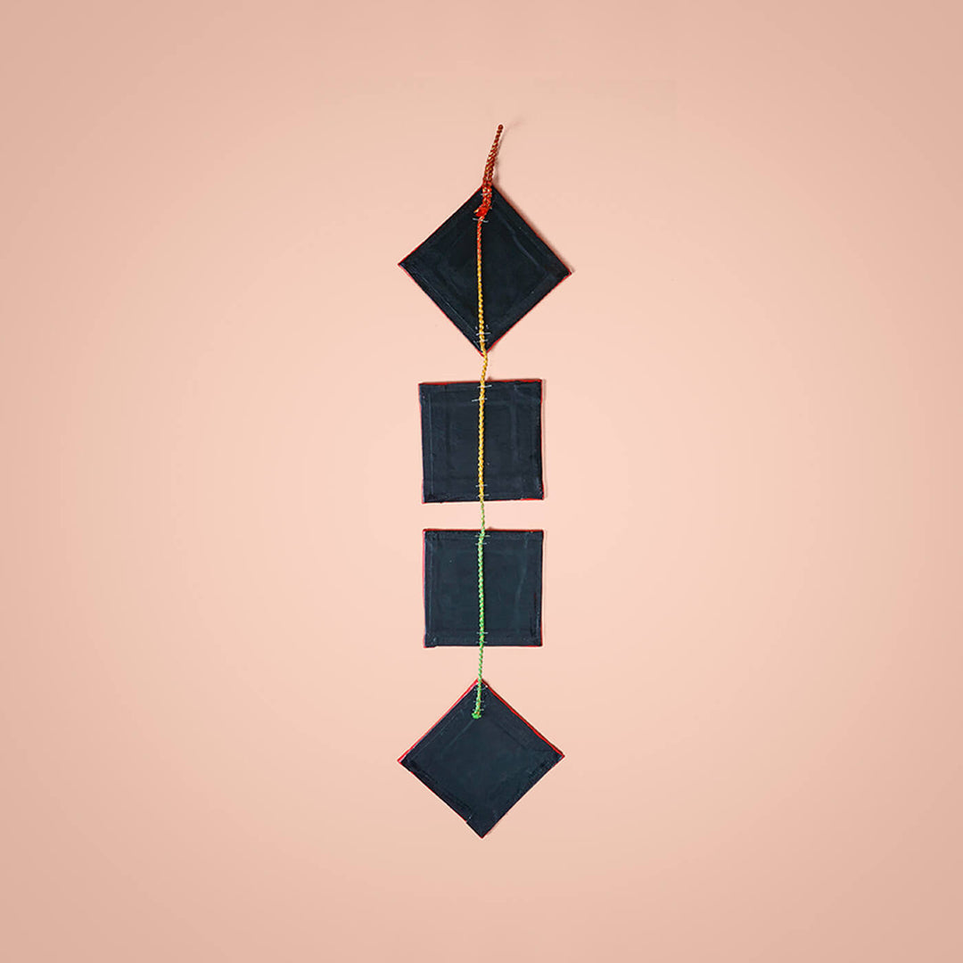 Hand Painted Rajasthan Quirky Canvas Wall Hanging