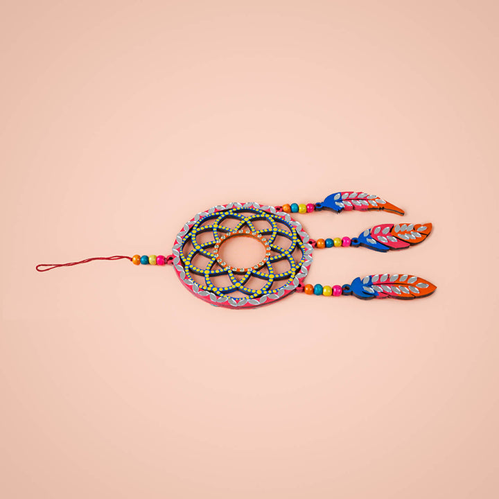 Colourful Mandala Dot Art Wooden Dream Catcher
