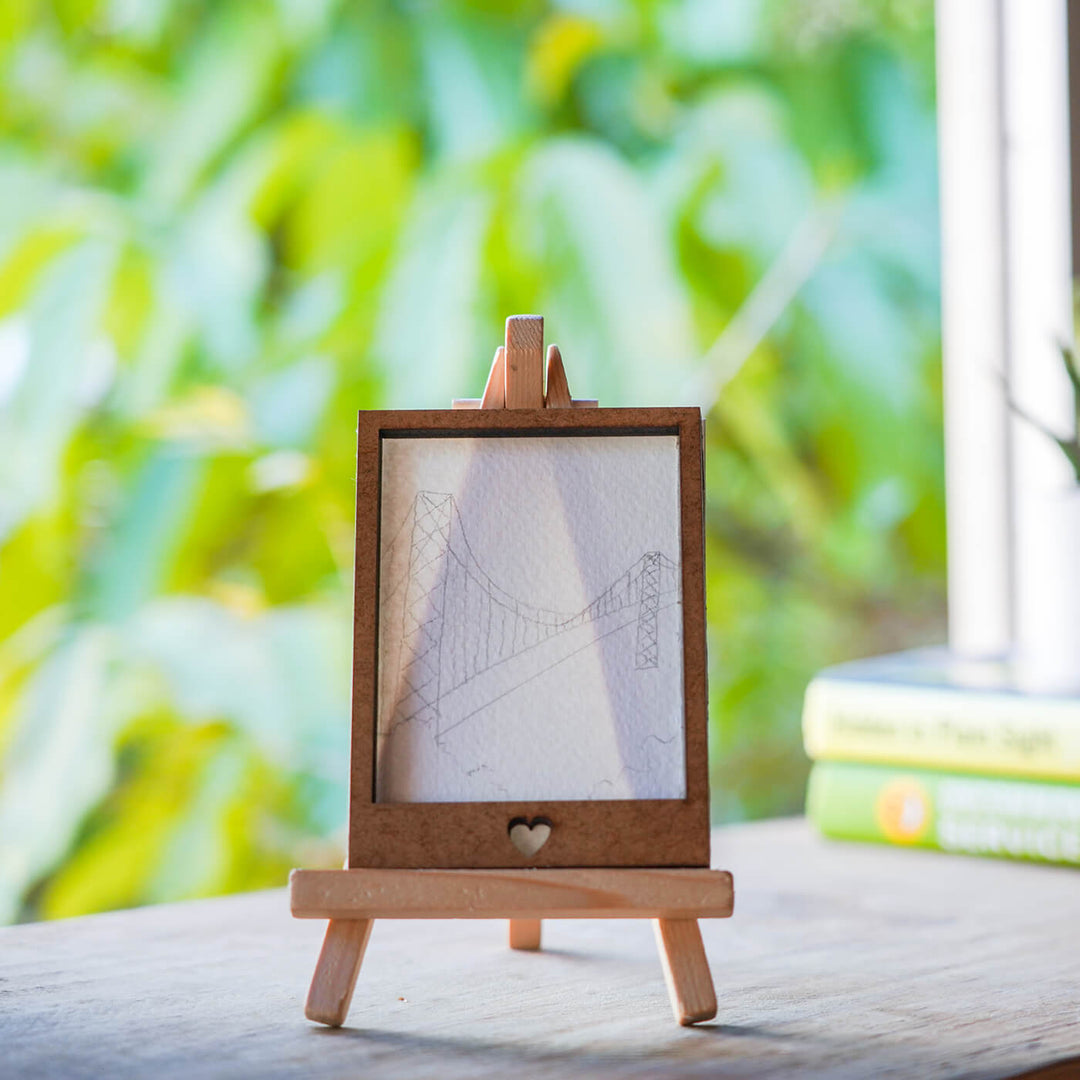 Watercolor Polaroid Frame Painting DIY Kit