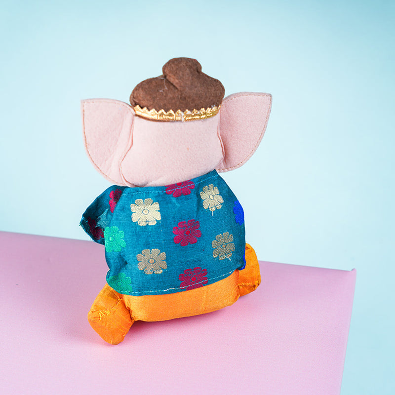 Upcycled Fiber Lord Ganesha Soft Toy