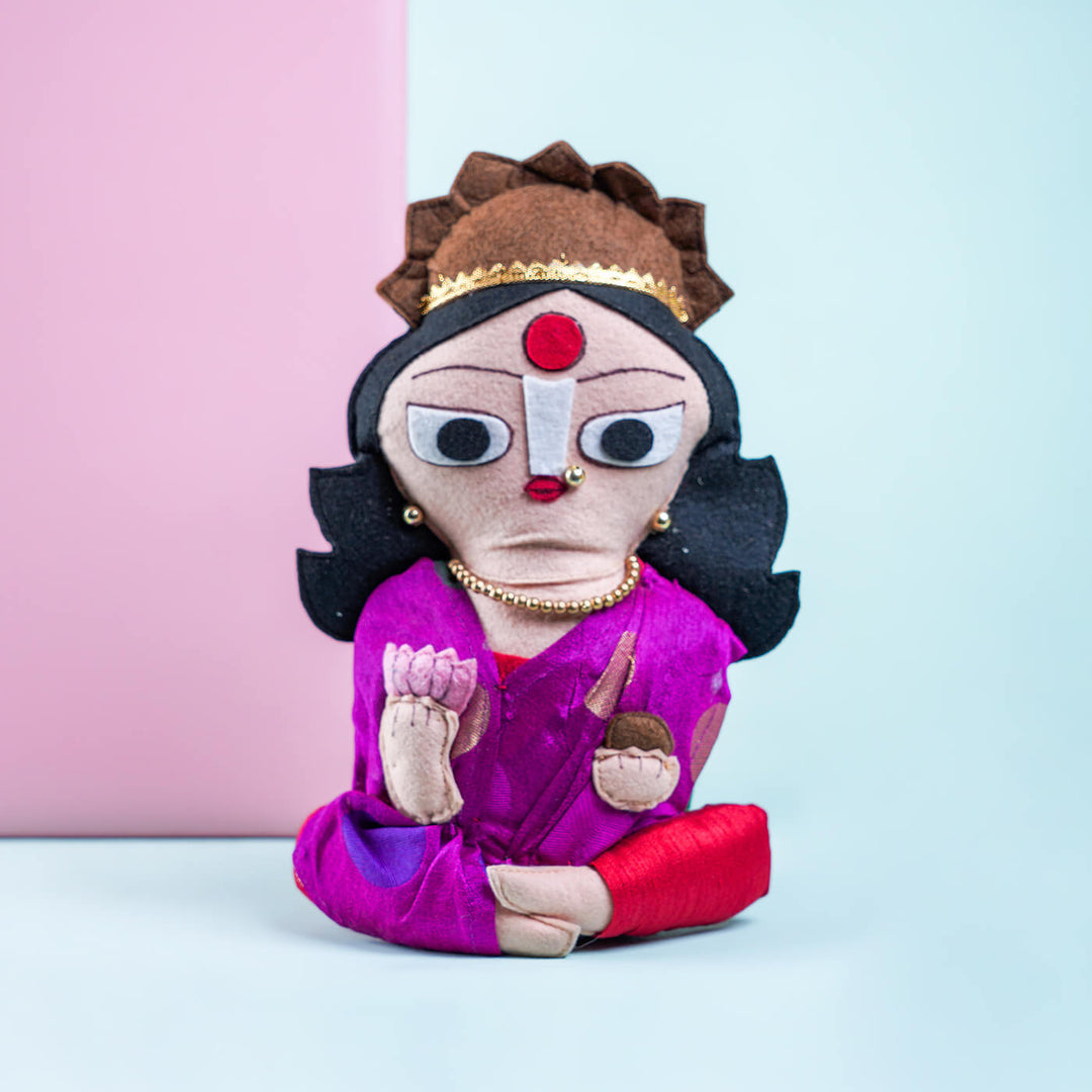 Upcycled Fiber Goddess Laxmi Soft Toy