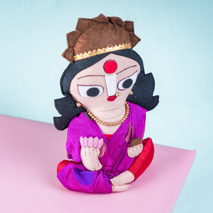 Upcycled Fiber Goddess Laxmi Soft Toy