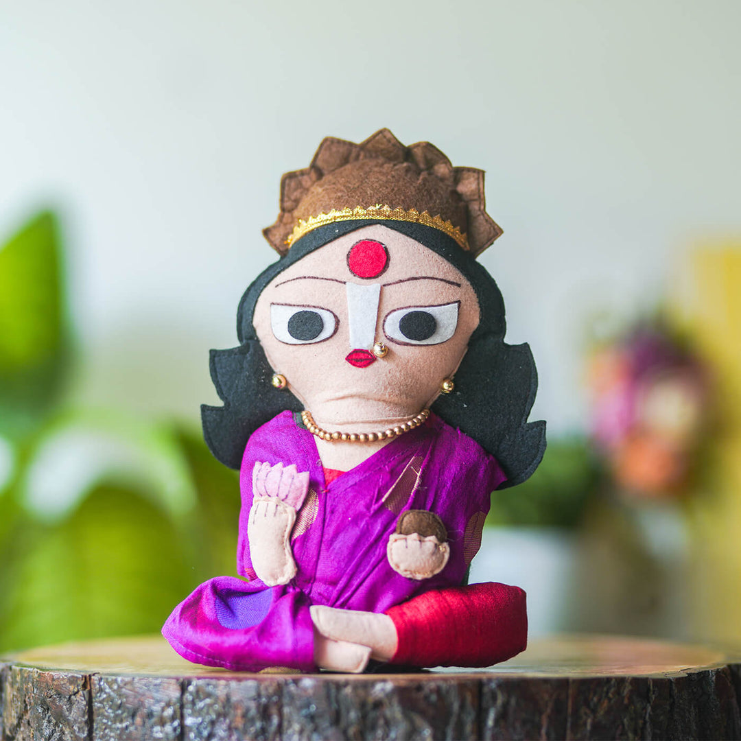 Upcycled Fiber Goddess Laxmi Soft Toy