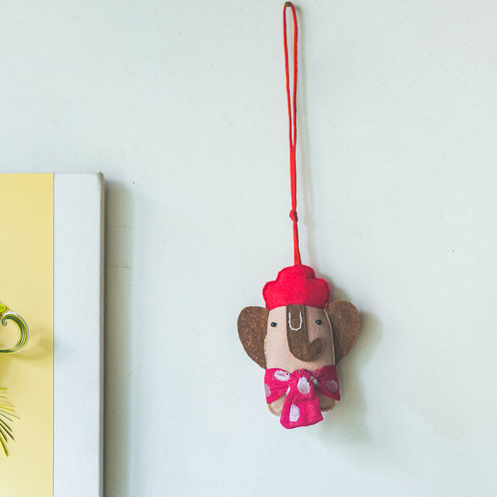 Upcycled Fiber Goddess Laxmi & Lord Ganesha Charm