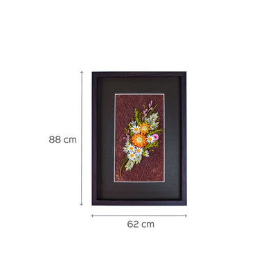 Paper Quilling Brown Wall Frame