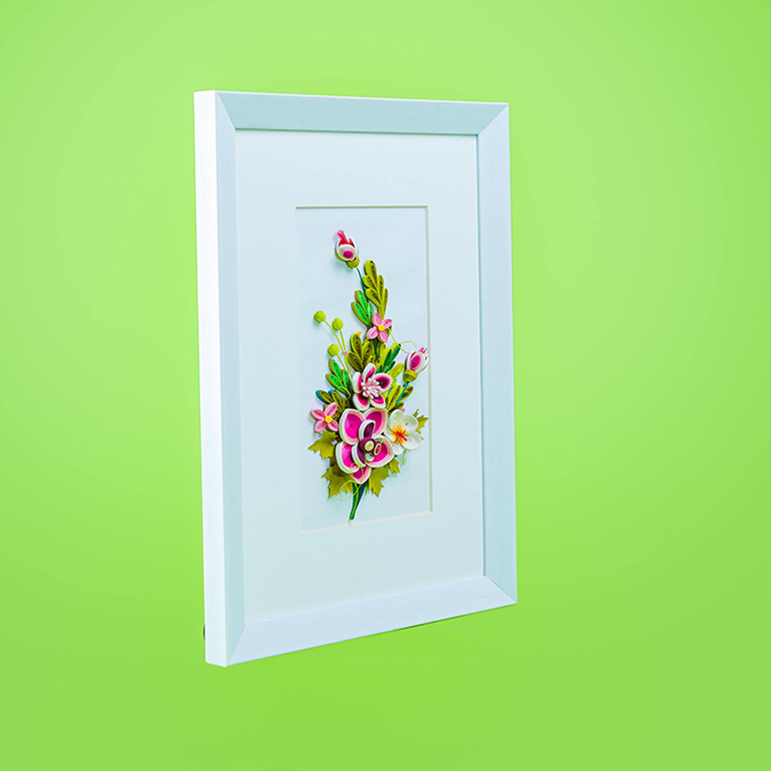 Paper Quilling White Wall Frame