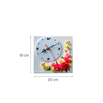 Paper Quilling Acrylic Table Clock