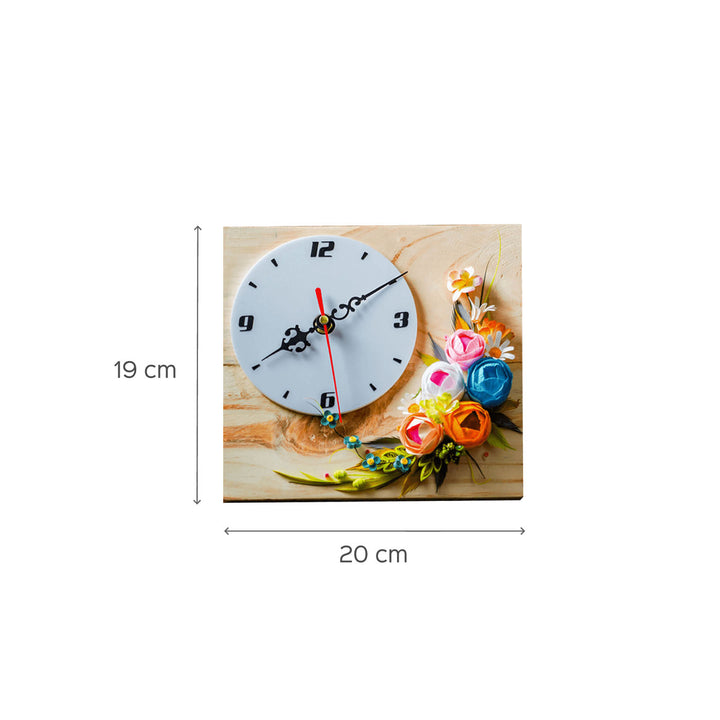 Paper Quilling Wooden Table Clock