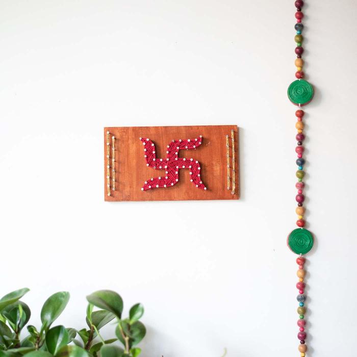 Diwali String Art Wall Decor - Swastika