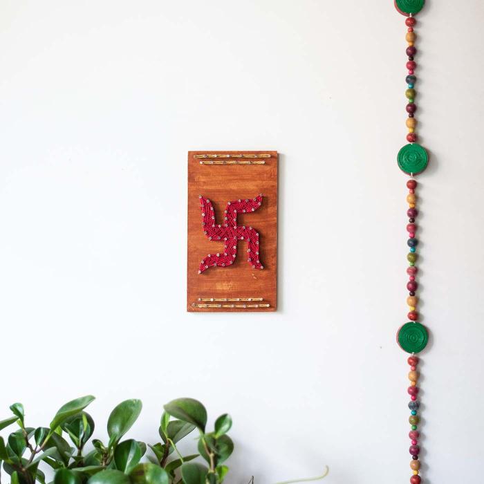Diwali String Art Wall Decor - Swastika