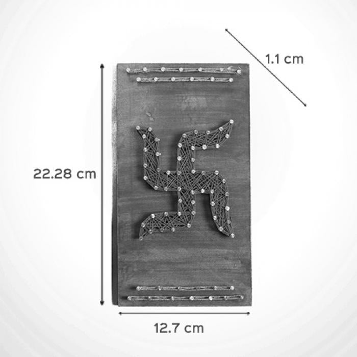 Diwali String Art Wall Decor - Swastika