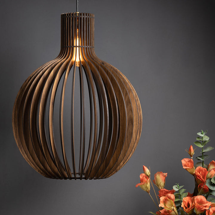 Bongo Pine Wood Lamp