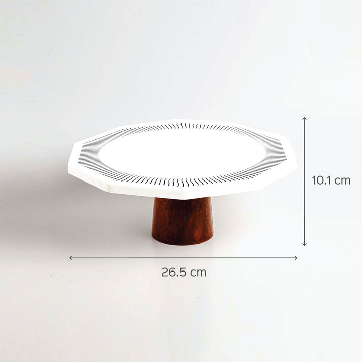 Christa Mango Wood Cake Stand