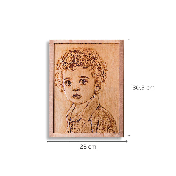 Beech Wood Engraved Portraits
