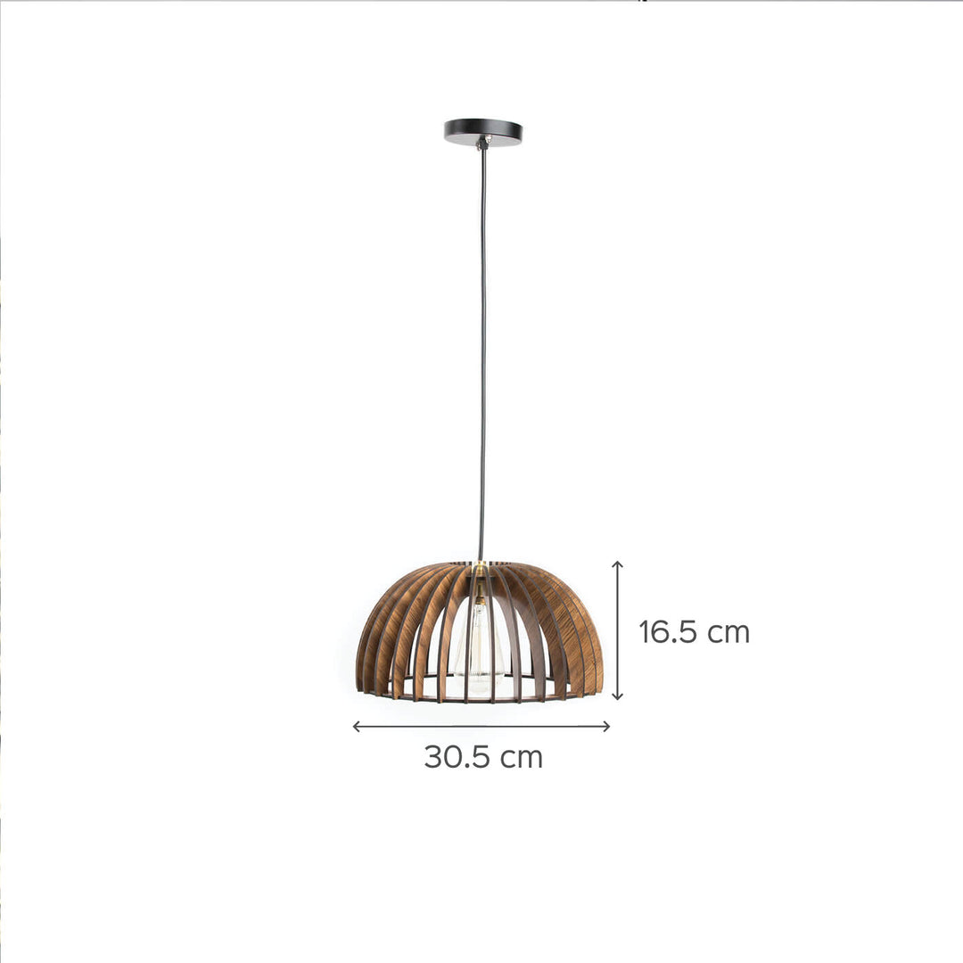 Dome Style Wooden Lamp