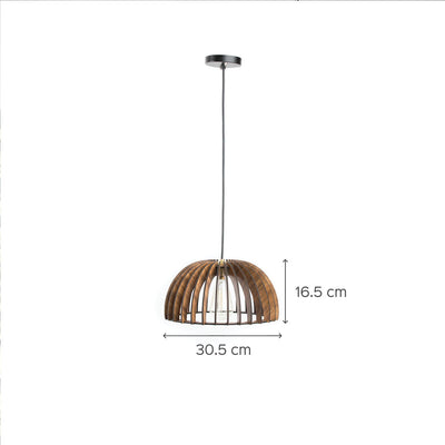 Dome Style Wooden Lamp