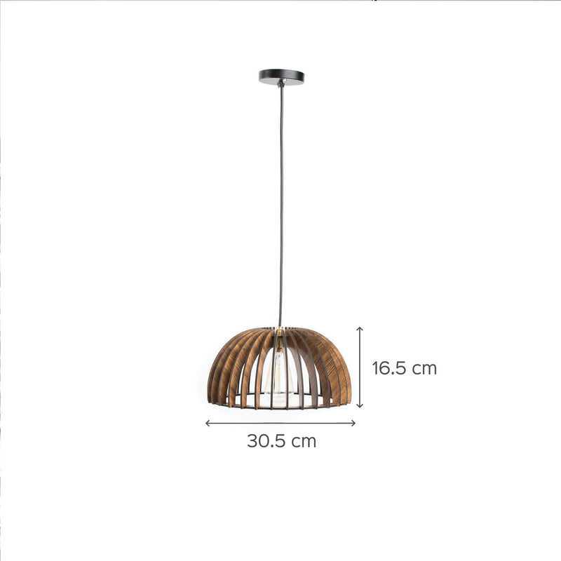 Dome Style Wooden Lamp