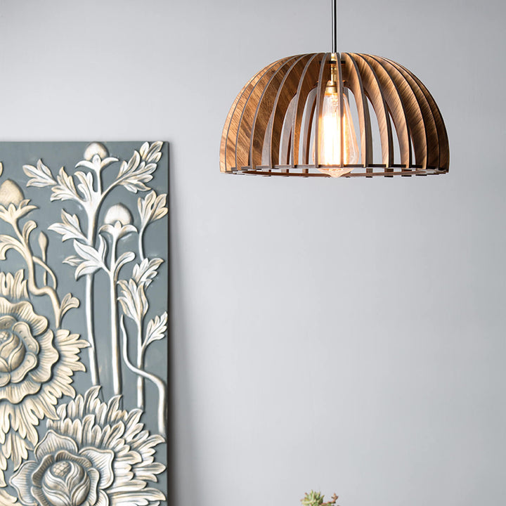 Dome Style Wooden Lamp
