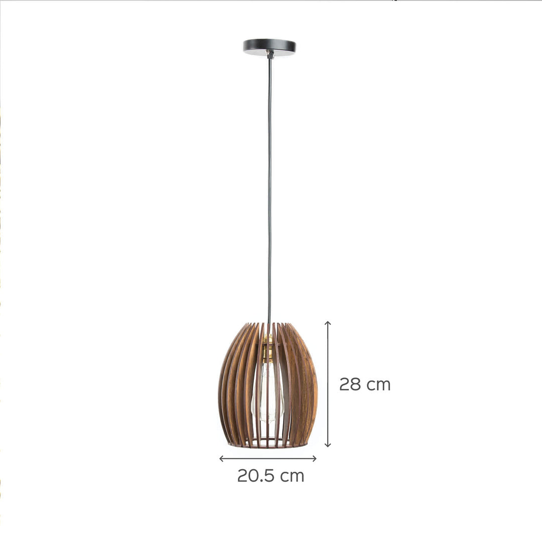 Wooden Pendant Light Without Bulb