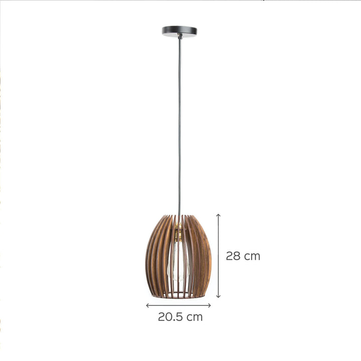 Wooden Pendant Light Without Bulb