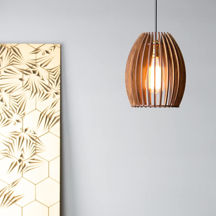 Wooden Pendant Light Without Bulb