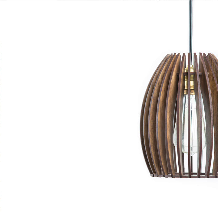 Wooden Pendant Light Without Bulb