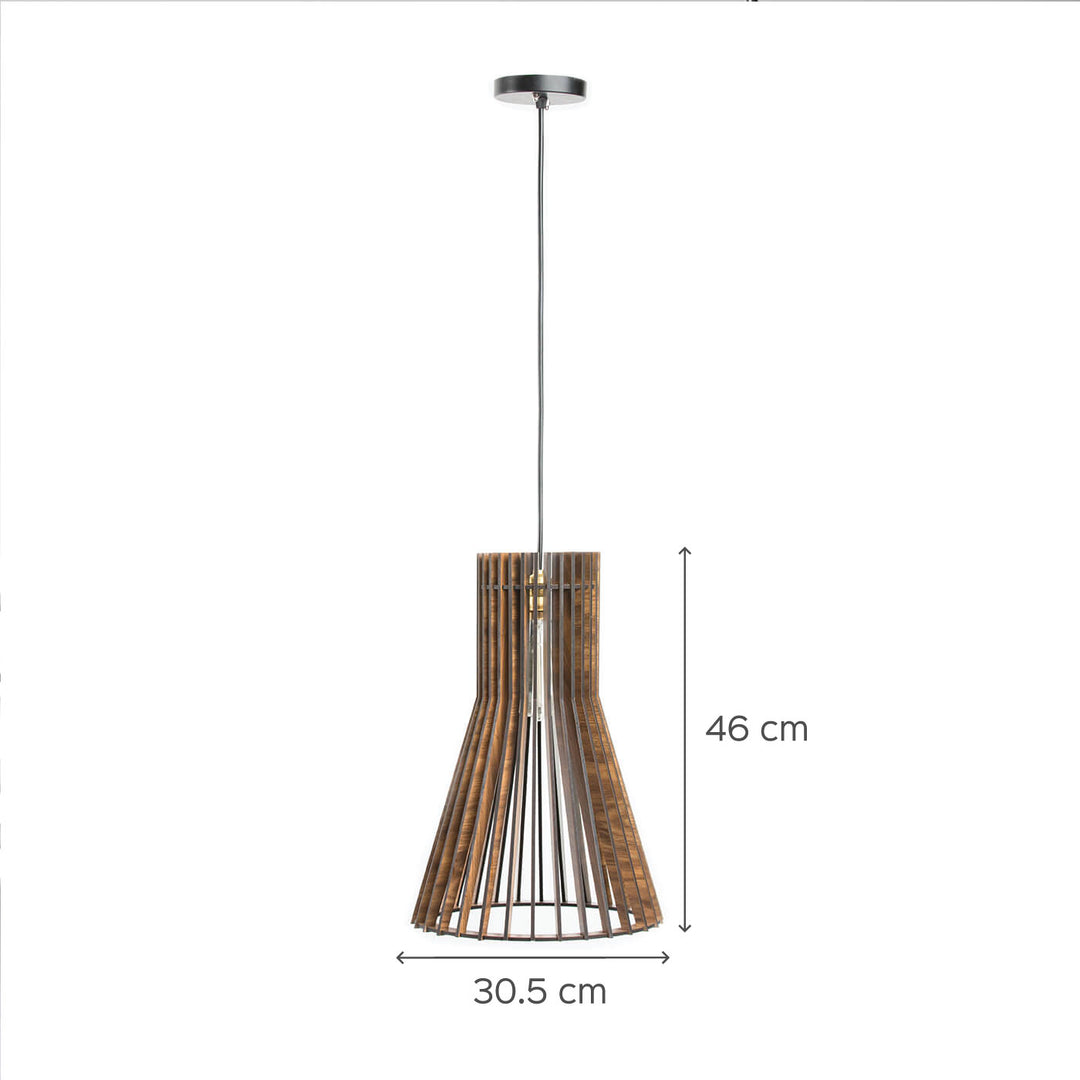 Modern Geometric Wooden Lamp