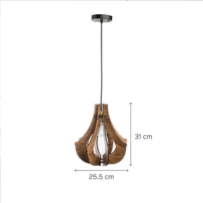Wooden Pendant Light - Traditional
